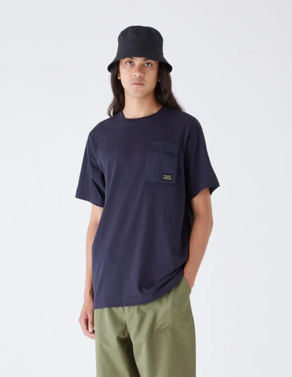 Maharishi Short Sleeve T-Shirts*4230 Utility Pocket T-Shirt Navy