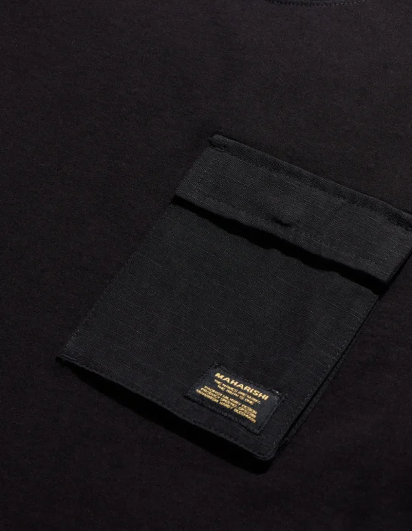 Maharishi Short Sleeve T-Shirts*4230 Utility Pocket T-Shirt Black