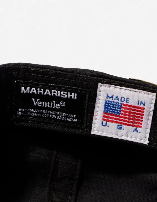 Maharishi Hats And Scarves*9867 Ventile® Wr 6 Panel Cap Black
