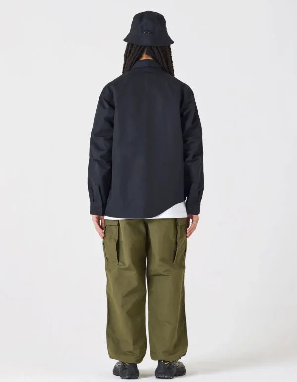 Maharishi Shirts*4202 Ventile® Wr Asym Tech Shirt Black