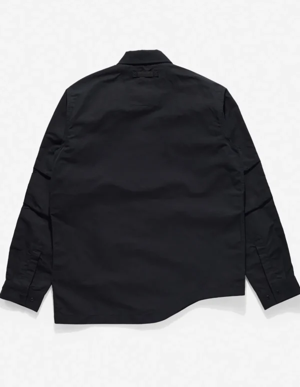 Maharishi Shirts*4202 Ventile® Wr Asym Tech Shirt Black