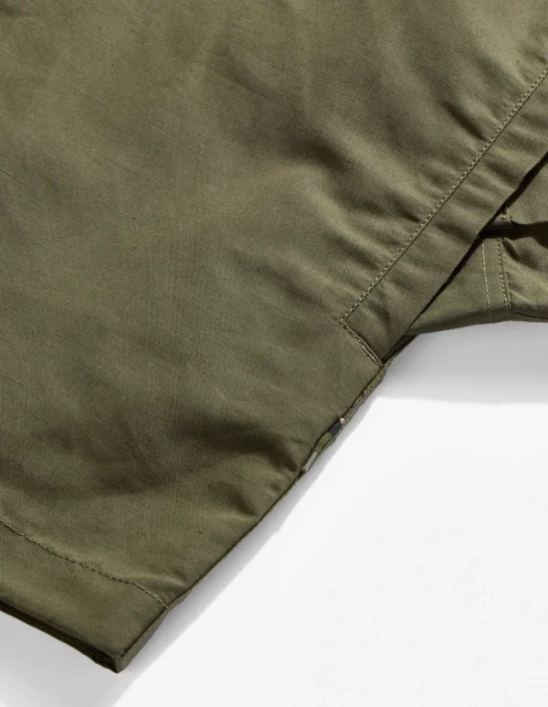 Maharishi Shirts*4202 Ventile® Wr Asym Tech Shirt Olive Og-107F