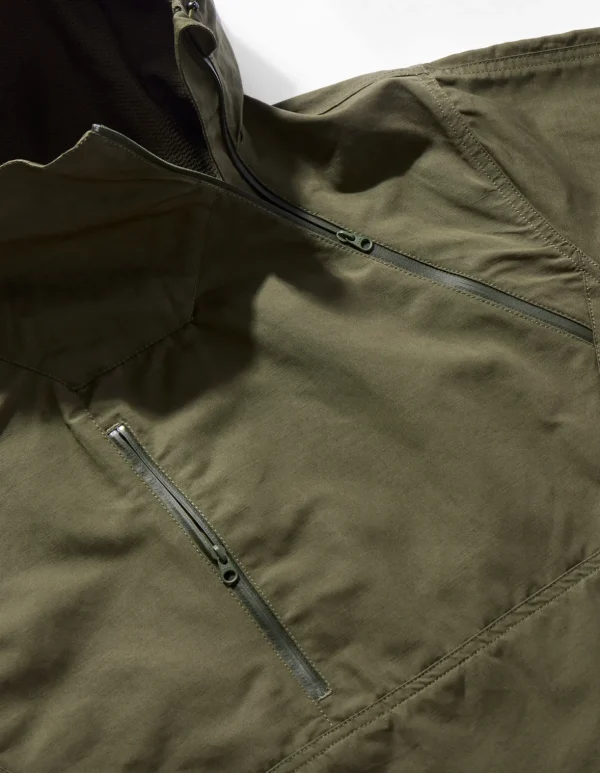 Maharishi Parkas*4200 Ventile® Wr Half-Zip Jacket Olive Og-107F