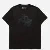 Maharishi Short Sleeve T-Shirts*4243 Water Dragon Embroidered T-Shirt Black/Tonal