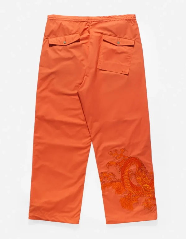 Maharishi Original Snopants*4244 Water Dragon Embroidered Loose Snopants® Blaze Orange/Tonal