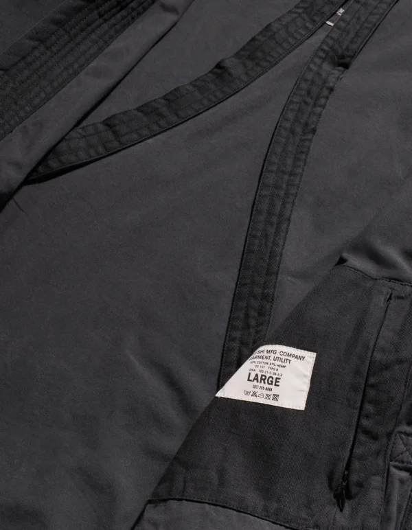 Maharishi Parkas*4240 Water Dragon Embroidered Kimono Parka Black Blk-108Ff