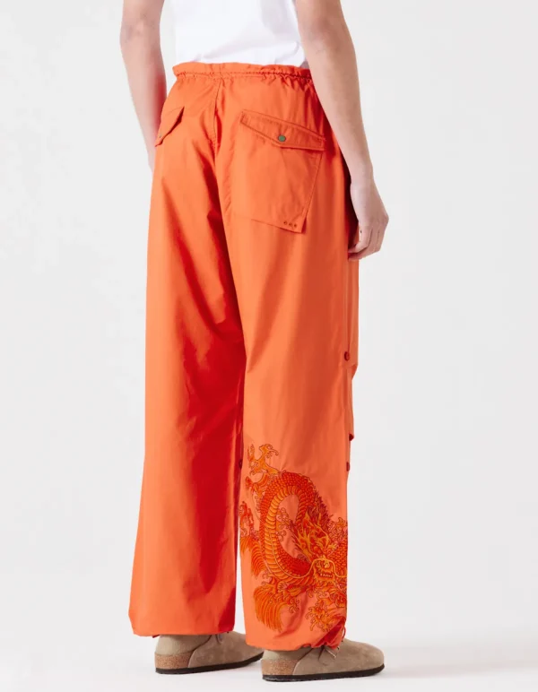 Maharishi Original Snopants*4244 Water Dragon Embroidered Loose Snopants® Blaze Orange/Tonal