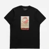 Maharishi Short Sleeve T-Shirts*1072 Water Peace Crane T-Shirt Black