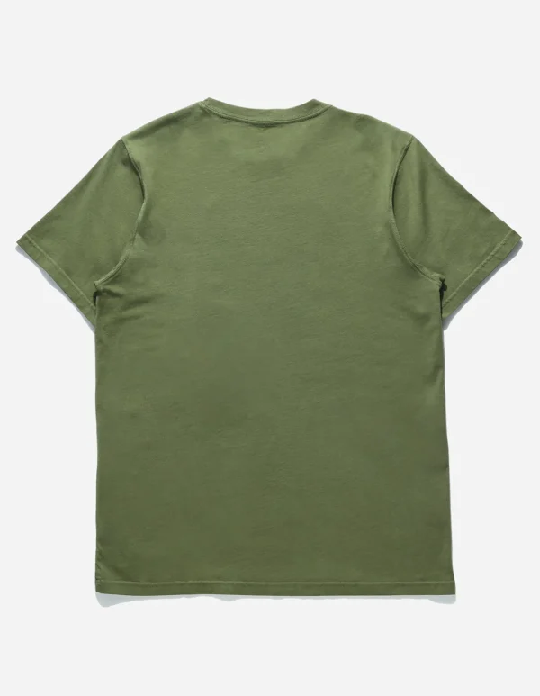 Maharishi Short Sleeve T-Shirts*1072 Water Peace Crane T-Shirt Olive