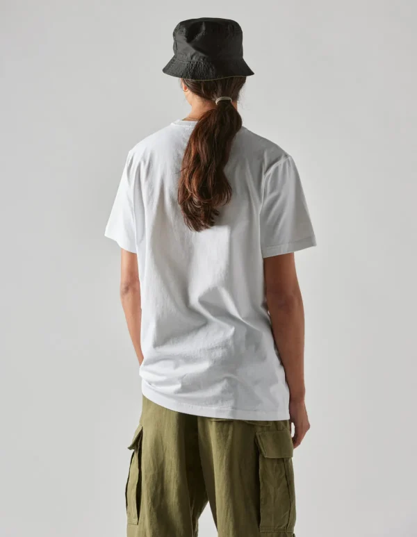 Maharishi Short Sleeve T-Shirts*1072 Water Peace Crane T-Shirt White