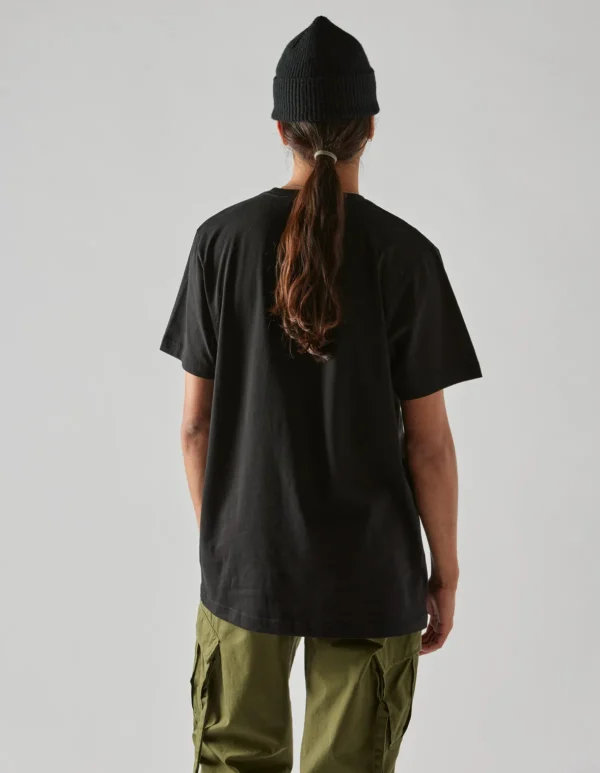 Maharishi Short Sleeve T-Shirts*1072 Water Peace Crane T-Shirt Black