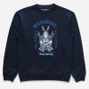 Maharishi Crew Sweats*1001 Water Rabbit Crew Sweat Navy