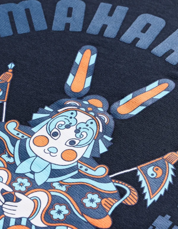 Maharishi Crew Sweats*1001 Water Rabbit Crew Sweat Navy