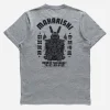 Maharishi Short Sleeve T-Shirts*1000 Water Rabbit T-Shirt Grey Marl