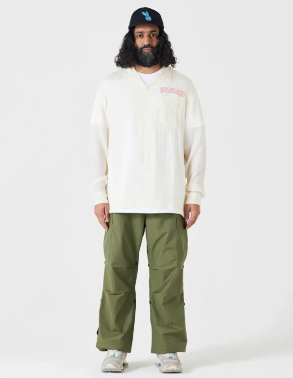 Maharishi Shirts*4209 Year Of The Rabbit Embroidered Shirt Ecru