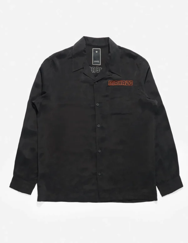Maharishi Shirts*4209 Year Of The Rabbit Embroidered Shirt Black