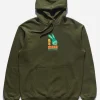 Maharishi Hooded Sweats*1003 Year Of The Rabbit Hooded Sweat Olive Og-107F