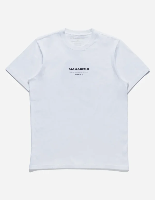 Maharishi Short Sleeve T-Shirts*1007 Yin Yang Rabbit T-Shirt White