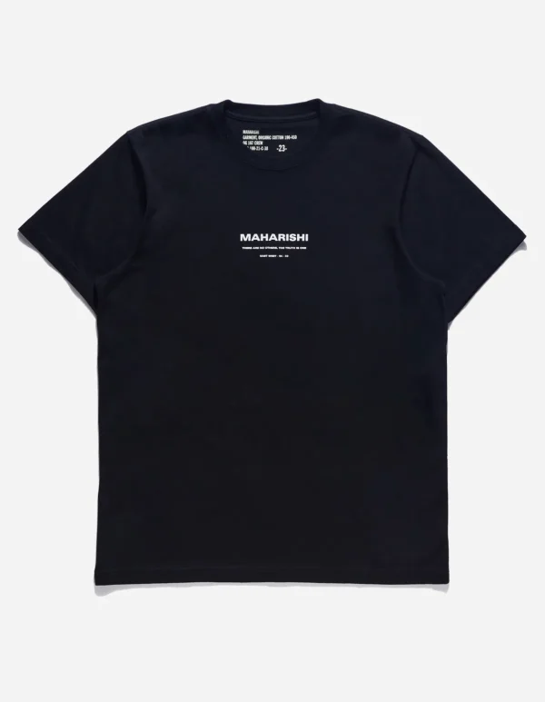 Maharishi Short Sleeve T-Shirts*1007 Yin Yang Rabbit T-Shirt Black