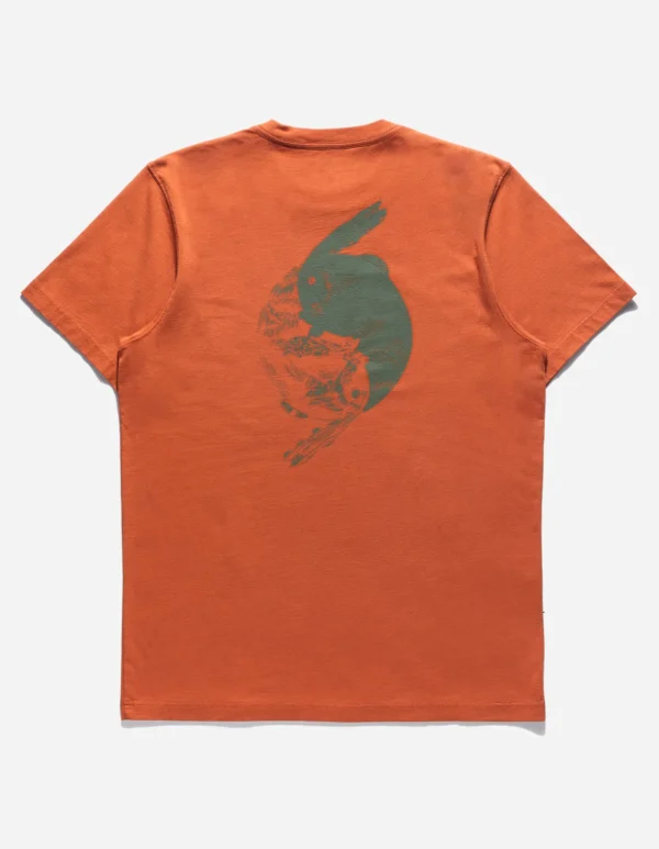 Maharishi Short Sleeve T-Shirts*1007 Yin Yang Rabbit T-Shirt Rust