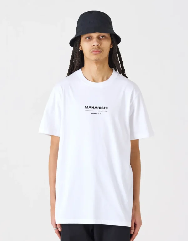 Maharishi Short Sleeve T-Shirts*1007 Yin Yang Rabbit T-Shirt White